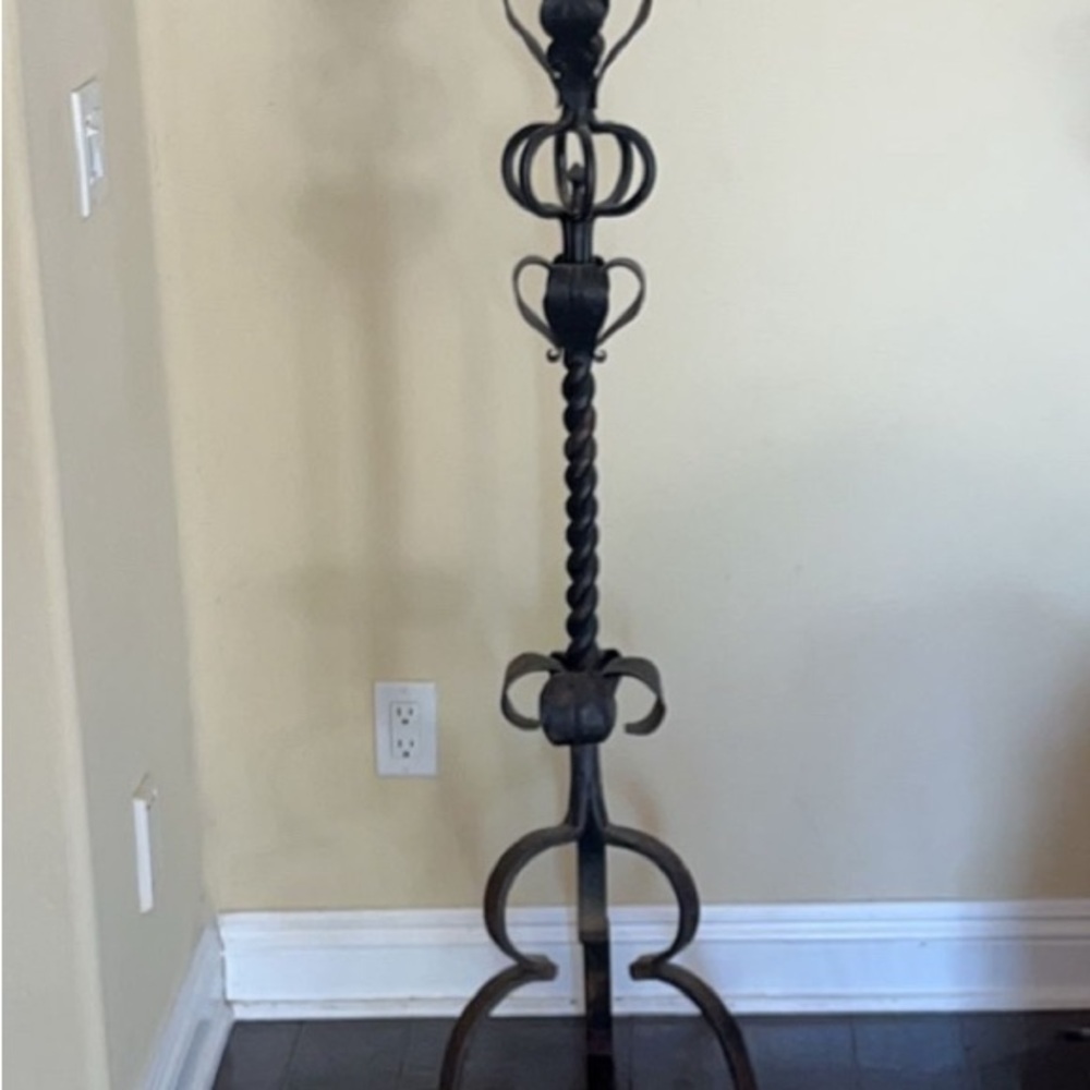 Elegant Black Metal Candelabra